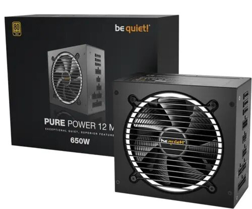 Bilde av Be Quiet! Be Quiet Psu Pure Power 12 M 650w 80+ Gold 650w 80 Plus Gold