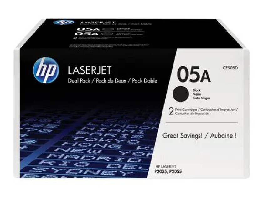 Hp Toner Svart - Lj P2033/p2035/p2036/p2037/p2055 2-pack