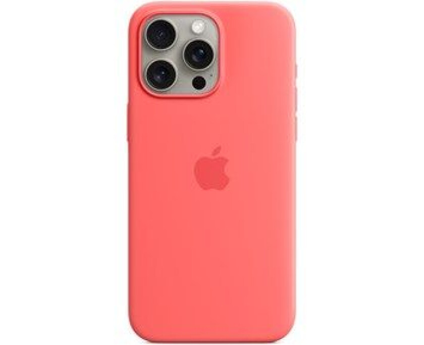 iPhone 15 Pro Max Silicone Case with MagSafe - Guava