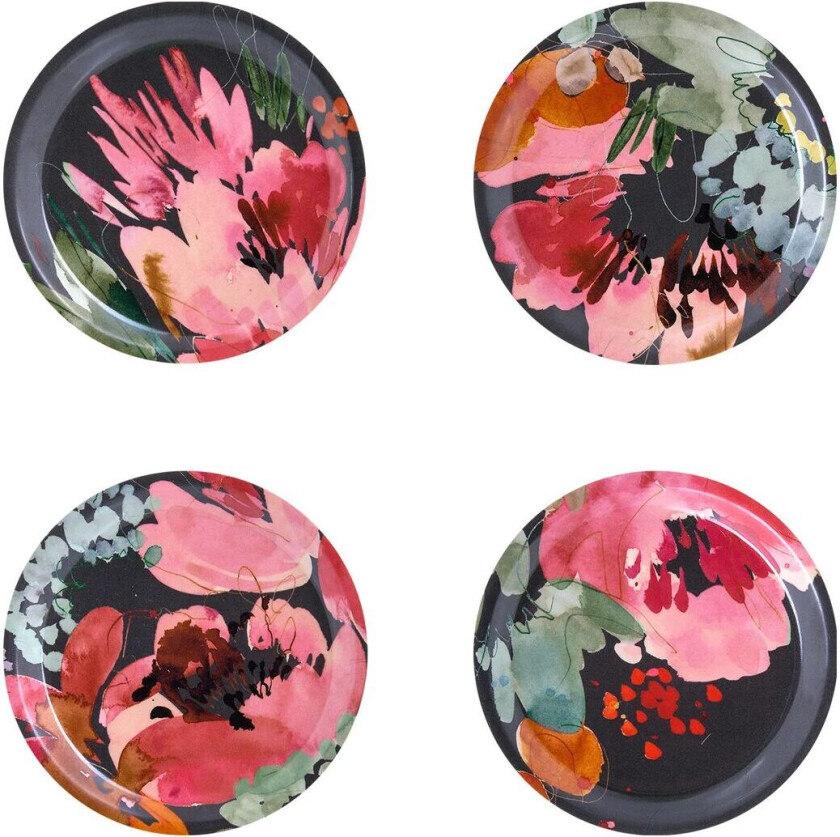 Garden Bouquet glassunderlag 4-stk. Ø 11 cm