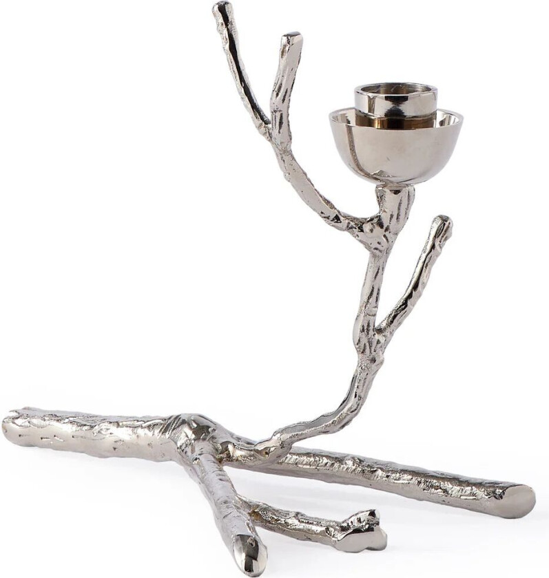 Twiggy lysestake XS 14 cm Sølv