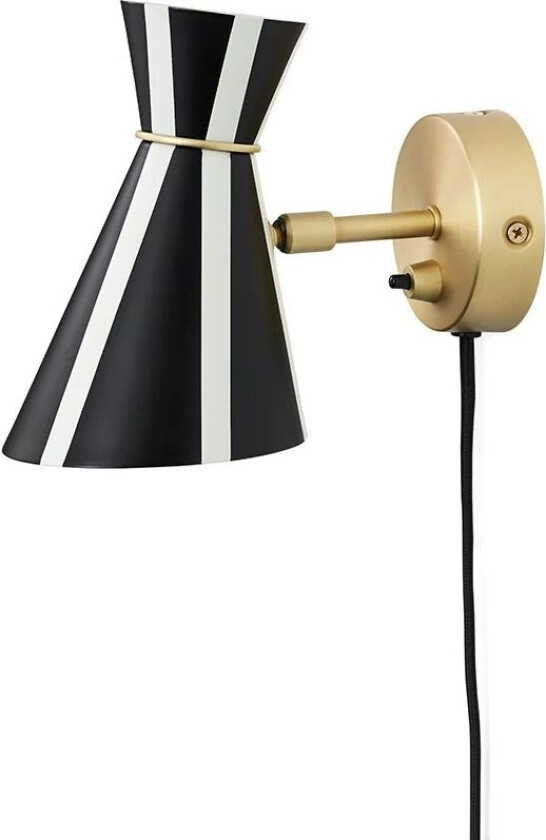 Bloom vegglampe Black noir/warm white, stripe