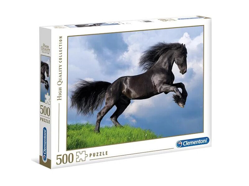 Puslespill 500 Fresian Black Horse