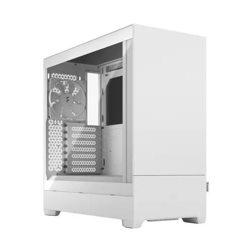 Pop Silent White Clear Glass Atx Hvit