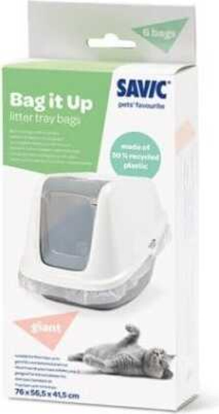 Savic kattetoalett Nestor Giant - Bag It Up Litter poser(6 stk)