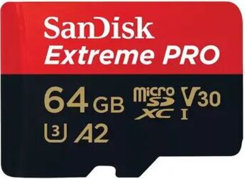 Sandisk Extreme Plus Micro-SD-kort 64 GB