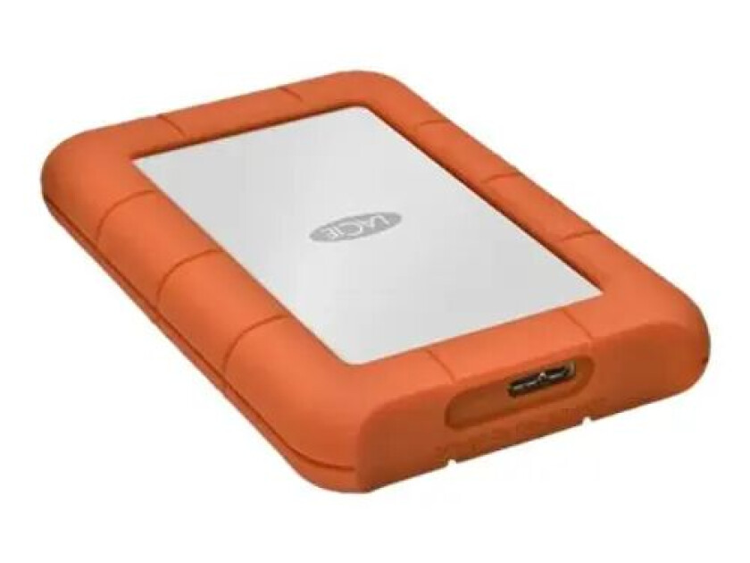 Lacie Rugged Mini 5tb Oransje, Sølv