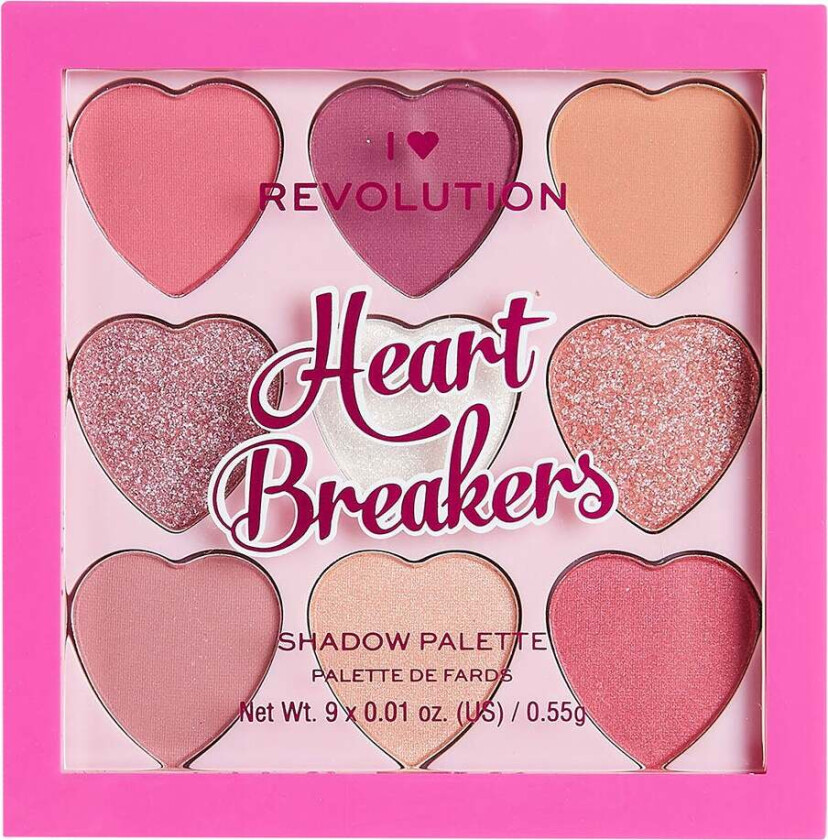 I Heart Heartbreakers Sweetheart Eyeshadow Palette,   Øyenskygge