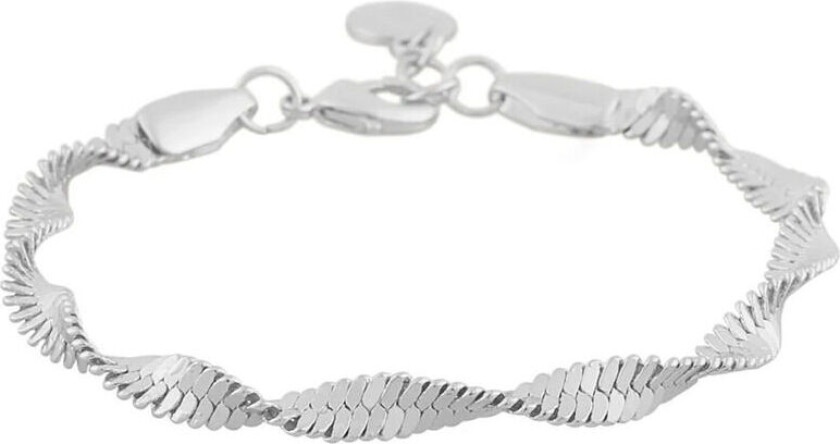 Snö Of Sweden Lisbon Big Bracelet Plain Silver Onesize