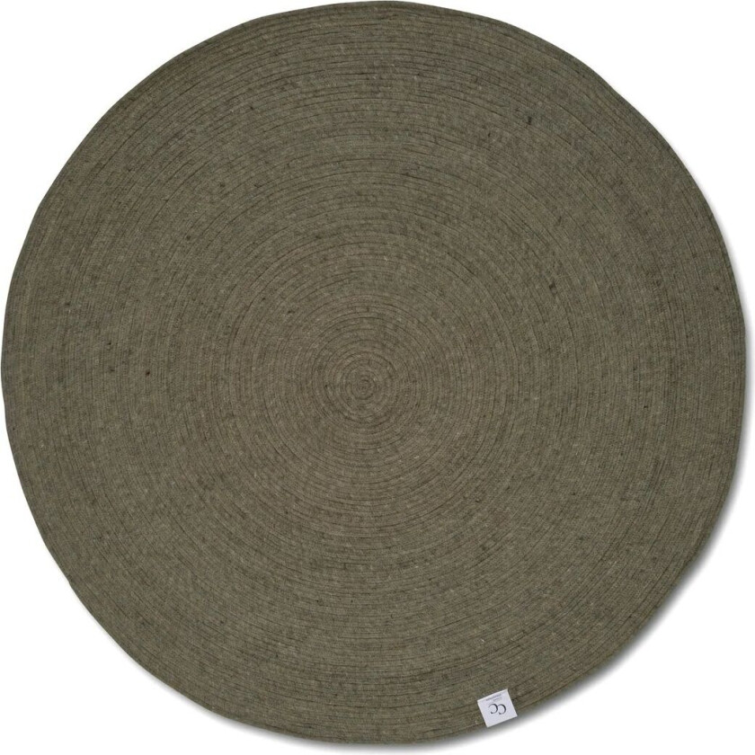 Bilde av Merino ullteppe rund Ø200 cm Dark green