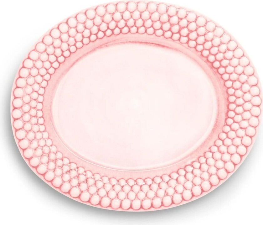 Bubbles ovalt fat 35 cm Lyserosa