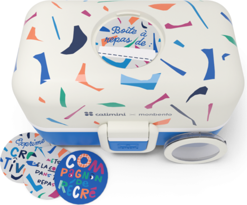 Monbento Matboks Tresor, Catimini Blue Terrazzo