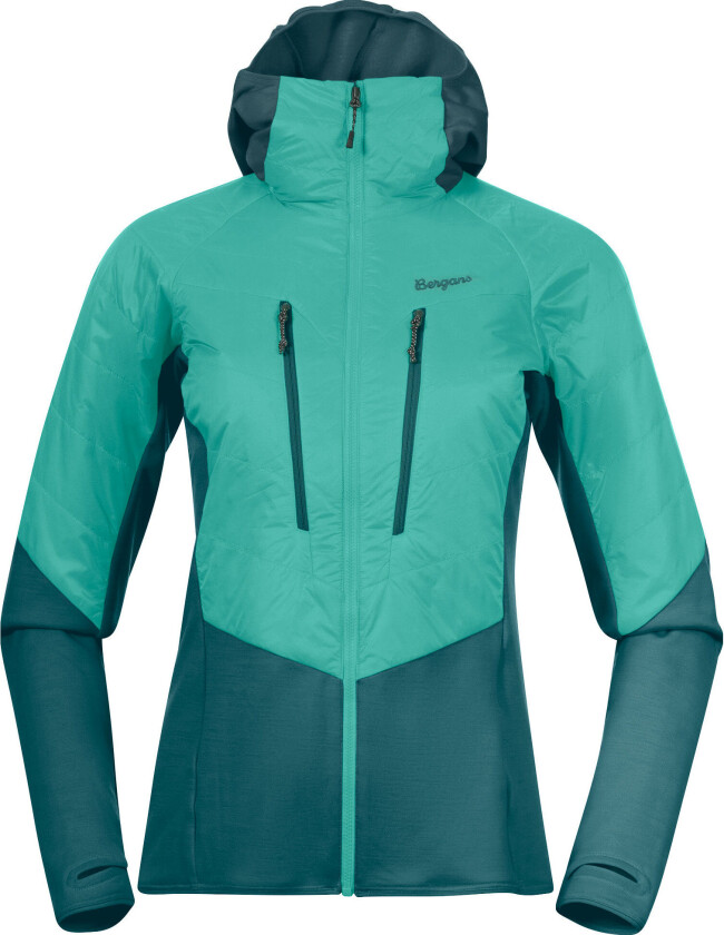 Bergans Of Norway Tind Light Insulated Jacket Dame Light Malachite Green/Malachite Green L