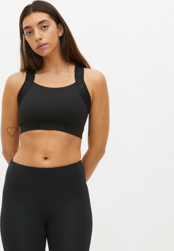 Women's Kay Sports Bra S, Black/Black