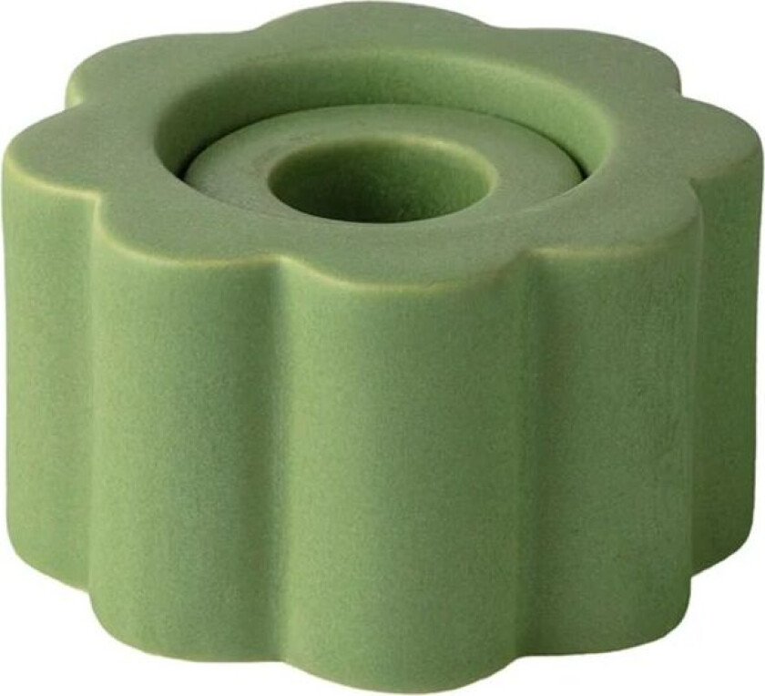 Birgit vase/lysestake 5 cm Olive