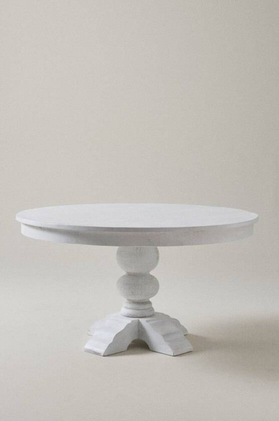 spisebord Ø 140 cm Hvitsåpet