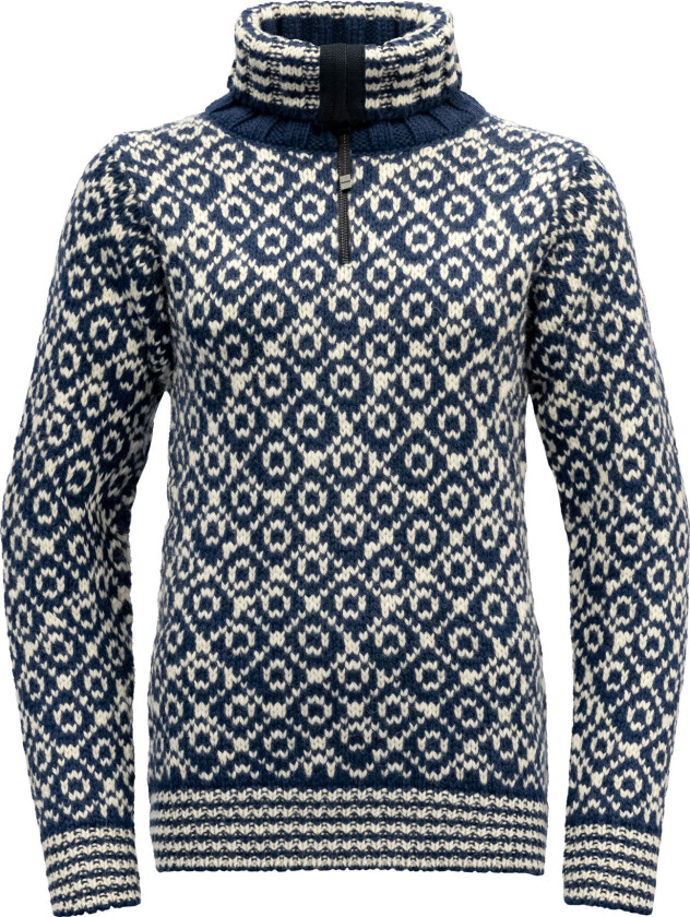 Svalbard Wool Zip Neck NIGHT/OFFWHITE XL