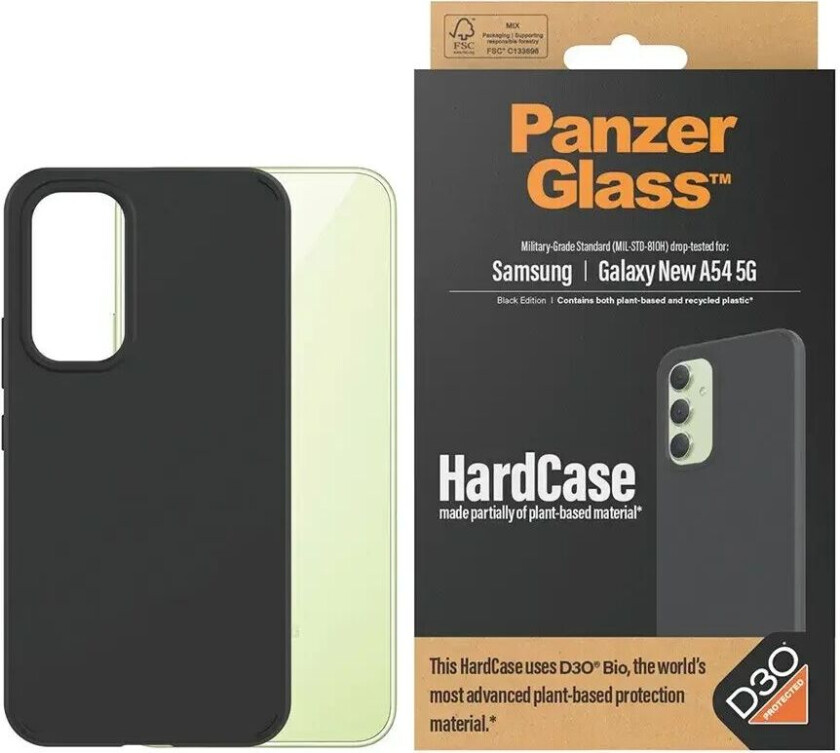Samsung Galaxy A55 (5G) Deksel D3O Bio HardCase - Svart