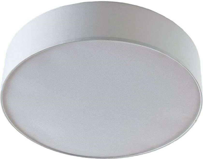 Stofftaklampe Gordana i hvitt, 57 cm