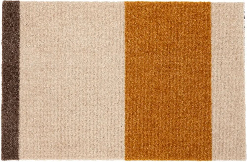 tica copenhagen Stripes by tica, horisontal, dørmatte Ivory-dijon-brown, 40 x 60 cm