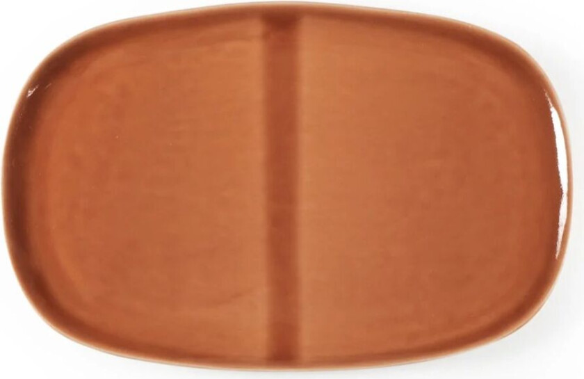 x Nosse Svelte tallerken oval 25 cm Terracotta
