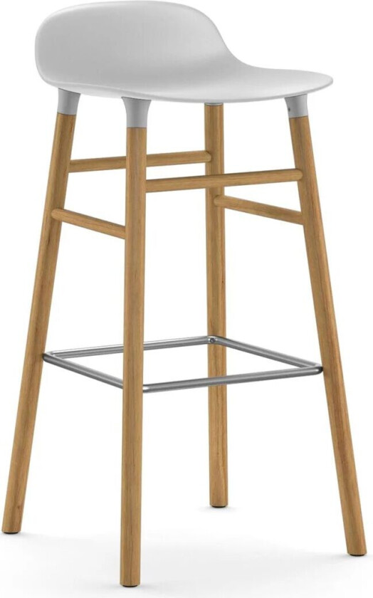 Form Chair barstol eikben hvit