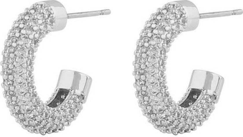 Snö Of Sweden Pillow Stone Oval Earring Silver/Clear Onesize