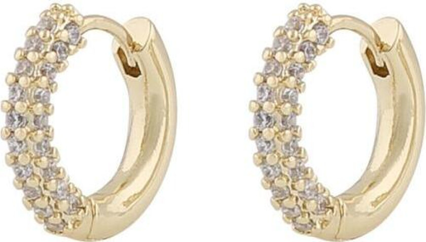 Snö Of Sweden Brooklyn Ring Earring Gold/Clear Onesize