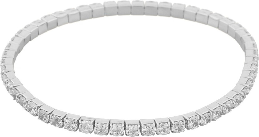 Snö Of Sweden Meadow Elastic Bracelet Silver/Clear S/M