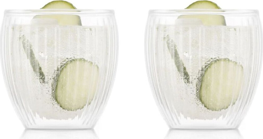 Bodum Pavina glass med dobbelt vegg 20 cl 2 pakn. Klar