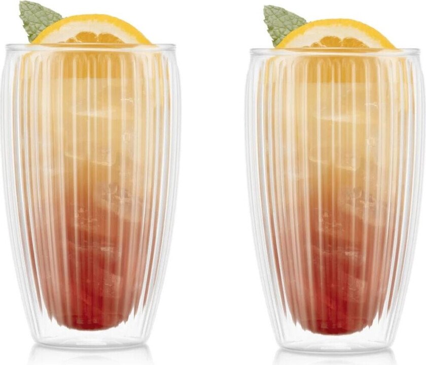 Bodum Pavina glass med dobbelt vegg 45 cl 2 pakn. Klar
