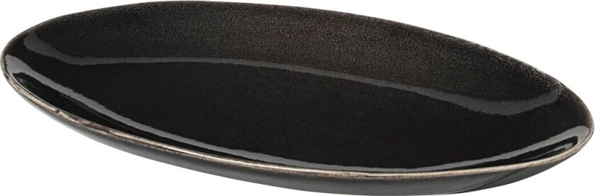 Nordic Coal ovalt fat 13,6 x 22 cm
