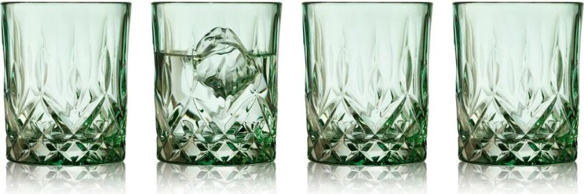 Sorrento whiskyglass 32 cl 4-pakning Green