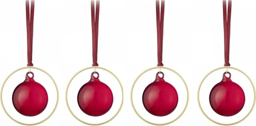 KITAI juletrekule 8,5 cm 4-pakning Port