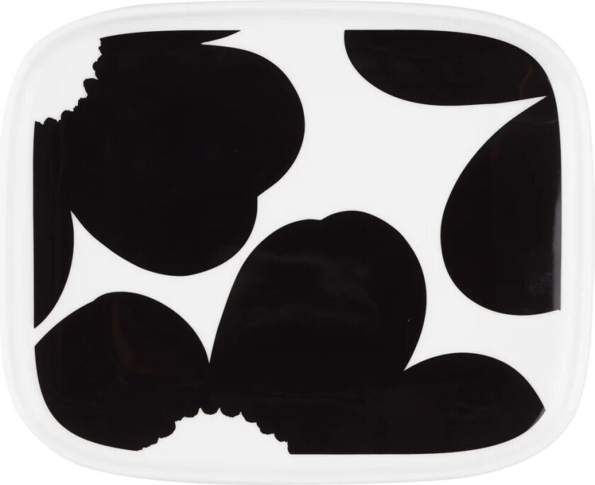 Iso Unikko fat 12x15 cm White-black