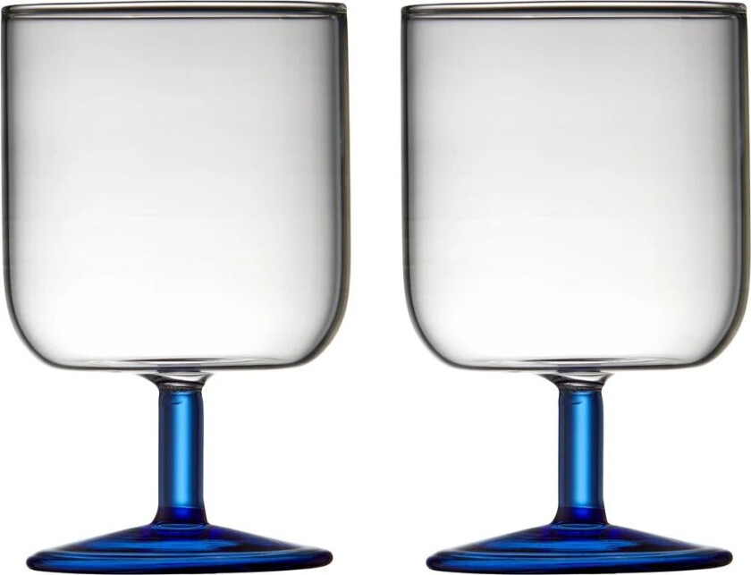 Torino vinglass 30 cl 2-pakning Clear-blue