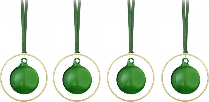 KITAI juletrekule 8,5 cm 4-pakning Duck green