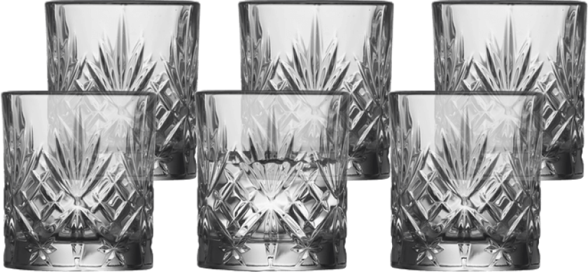 Melodia shotglass 8 cl 6-pakning Clear