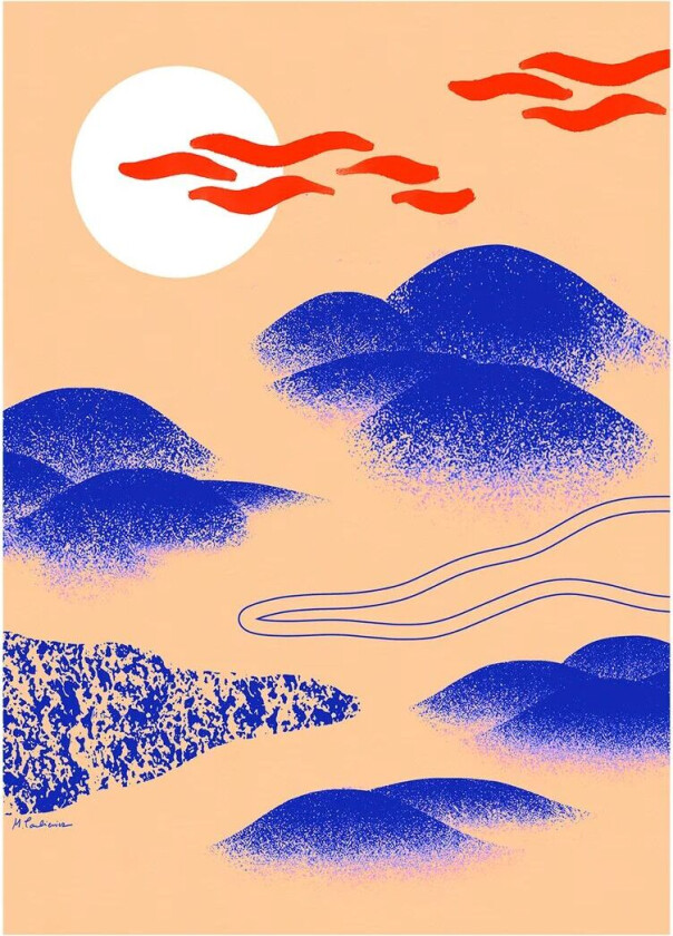Japanese Hills plakat 30 x 40 cm