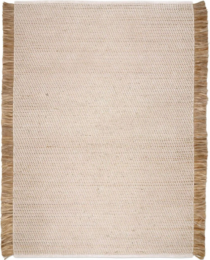 Goa gulvteppe 170x230 cm Hvit-Jute