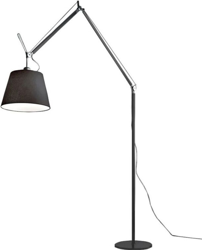 Tolomeo Mega gulvlampe sort-sort, ø32 cm