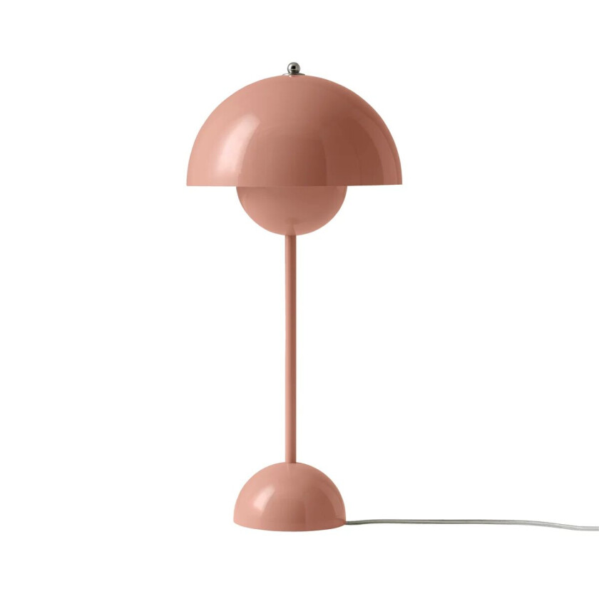 &Tradition FlowerPot VP3 bordlampe beige rød