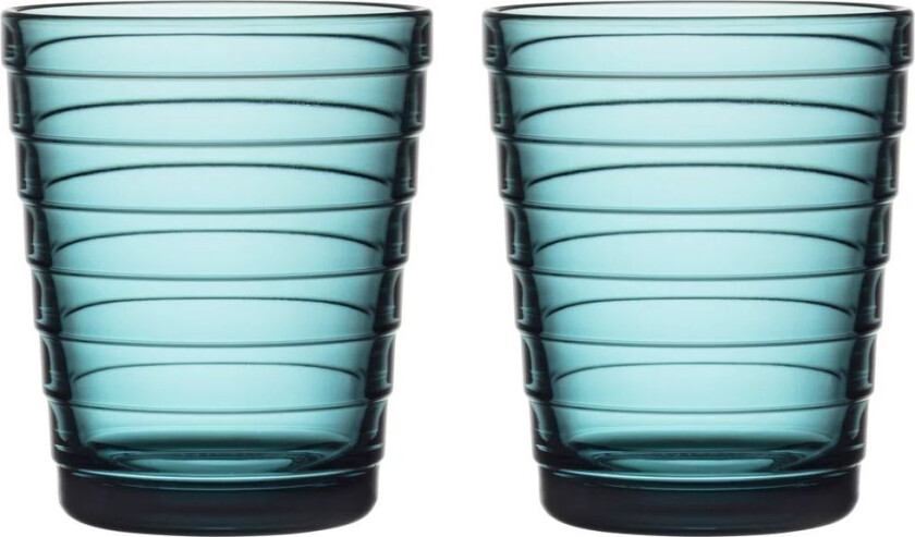 iittala Aino Aalto vannglass 2-pack 22 cl havblå