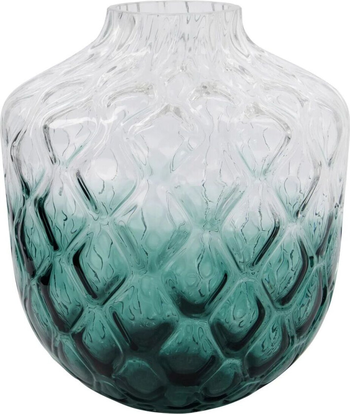 Art Deco vase 31 cm Grønn