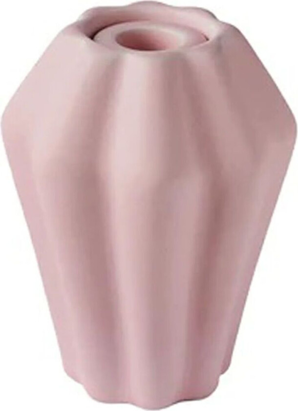 Birgit vase/lysholder 14 cm Lily rosa