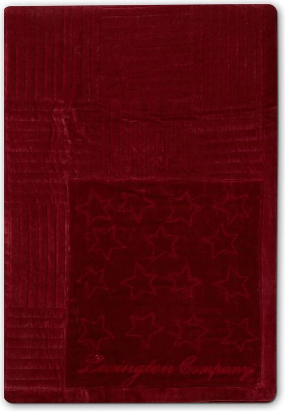 Bilde av Quilted Cotton Velvet Star sengeteppe 160 x 240 cm Red