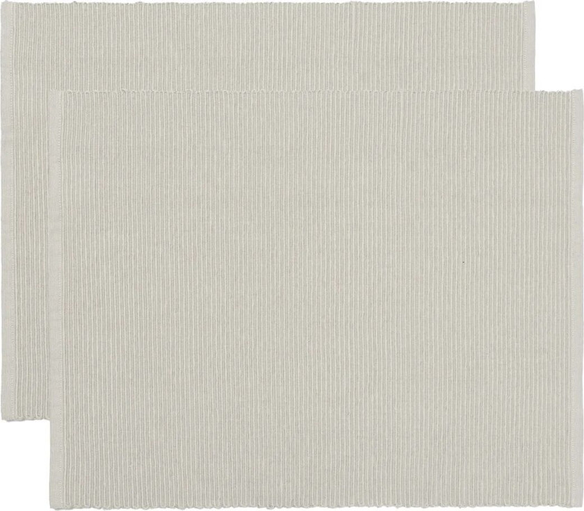 Linum Uni spisebrikke 35 x 46 cm 2-pakning Lysegrå