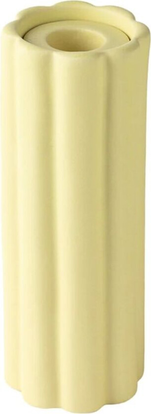 Birgit vase/lysholder 17 cm Pale Yellow