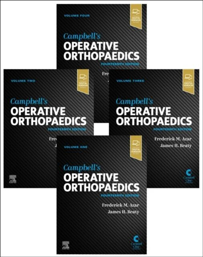 Bilde av Campbell&#039;s Operative Orthopaedics, 4-Volume Set av Frederick M. MD (Professor Department Department of Orthopaedic Surgery University of Tennesse