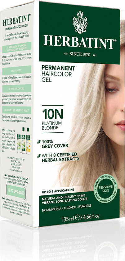 10N Hårfarge Platina Blond - 150 ml